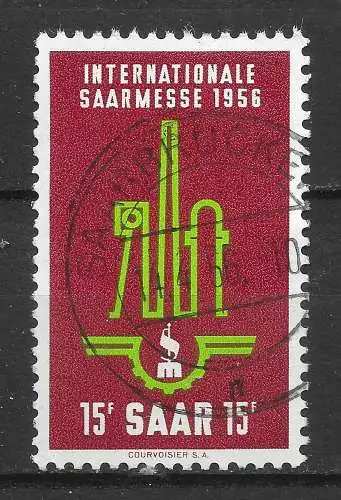 Saargebiet/Saarland 1956 Nr 368 Gebraucht