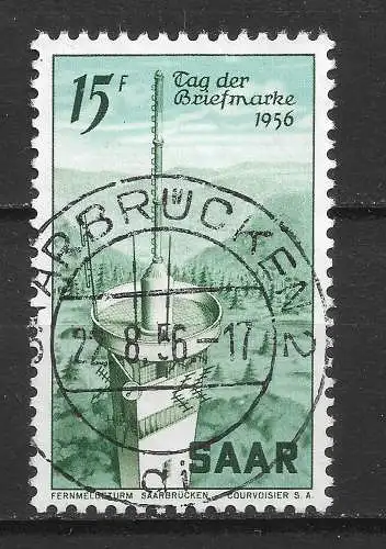 Saargebiet/Saarland 1956 Nr 369 Gebraucht