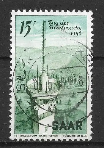 Saargebiet/Saarland 1956 Nr 369 Gebraucht