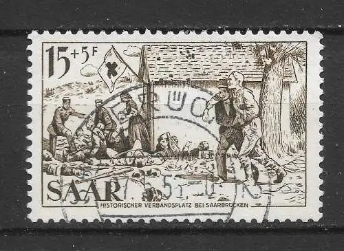 Saargebiet/Saarland 1956 Nr 370 Gebraucht