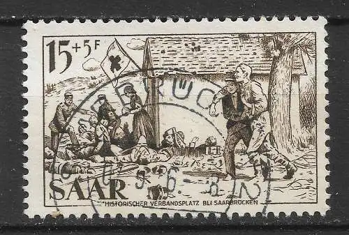 Saargebiet/Saarland 1956 Nr 370 Gebraucht