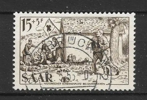 Saargebiet/Saarland 1956 Nr 370 Gebraucht
