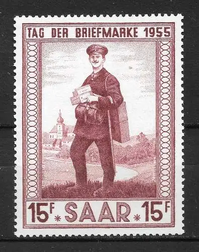 Saargebiet/Saarland 1955 Nr 361 Postfrisch / **