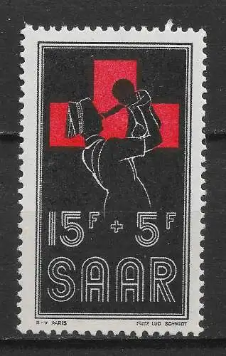 Saargebiet/Saarland 1955 Nr 360 Postfrisch / **