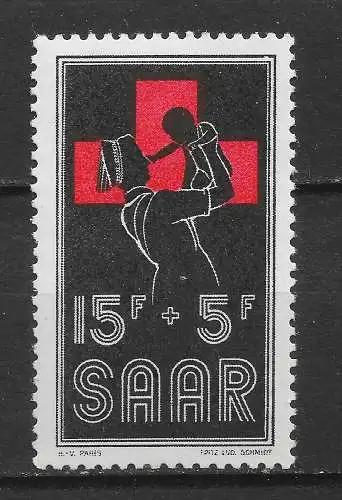 Saargebiet/Saarland 1955 Nr 360 Postfrisch / **