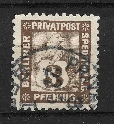 Deutsches Reich 1895 Nr Privatpost / Stadtpost Berlin G 3 Gebraucht