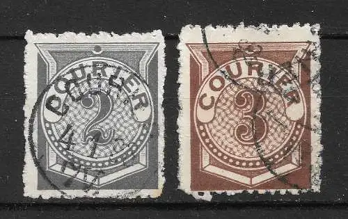 Stadtpostmarken 1892 Nr Privatpost / Stadtpost Leipzig D 1-2 Gebraucht