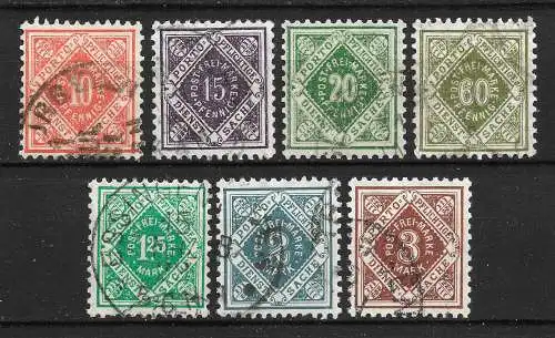 Altd. Württemberg 1921 Nr Los aus 112 - 118 Los aus 150 - 158 Gebraucht
