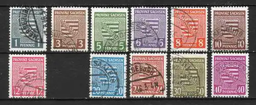 All. Bes. Sowj. Zone 1945 Nr Provinz Sachsen 73X - 84X (ohne 80X) Gebraucht