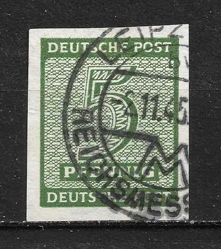 All. Bes. Sowj. Zone 1945 Nr West-Sachsen 116Y Gebraucht