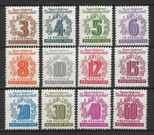 All. Bes. Sowj. Zone 1946 Nr West-Sachsen 138 - 149 Postfrisch / **