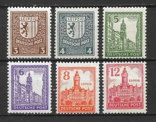 All. Bes. Sowj. Zone 1946 Nr West-Sachsen 150Y - 155Y Postfrisch / **