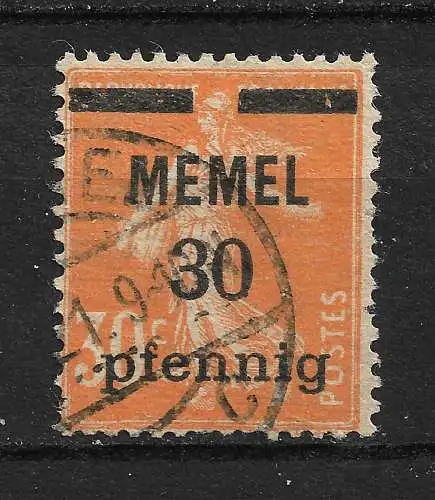 Memelgebiet 1920 Nr 21x GC-Papier Gebraucht