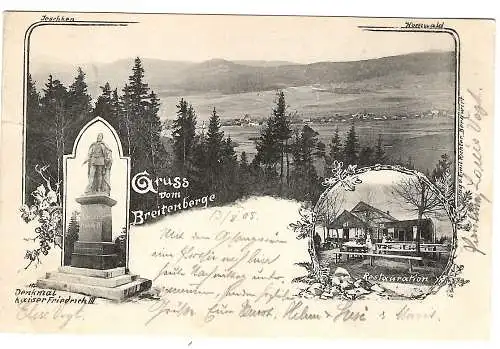 [Lithographie] Lüneburger Heide Wilseder Berg, bs., ungel.