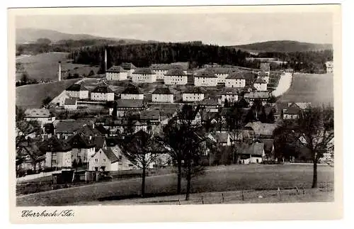 [Echtfotokarte schwarz/weiß] AK Ebersbach um 1940, Polizeisiedlung, Hutberg, Raumbusch