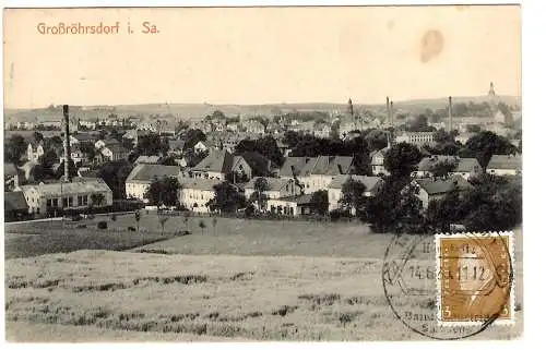 [Lithographie] AK 1931 06 14 Großröhrsdorf, SST a. 410