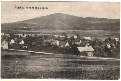 [Lithographie] AK Putzkau Valtenberg 586 m Baudenstempel viol., DBG 1920 n. Landsberg, bs.