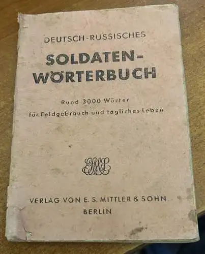 Deutsch-Russisches Soldatenwörterbuch (1942)