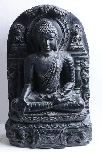 Buddha im Pala Antikstil 10. Jhd. Indien 42 cm Museumsreplik