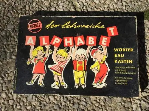 ABC Setzkasten Holz komplett Lernspiel Buchstaben