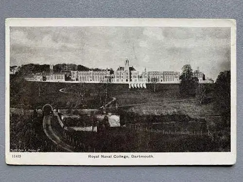 [Echtfotokarte schwarz/weiß] Royal Naval College, Dartmouth. 