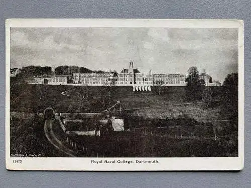 [Echtfotokarte schwarz/weiß] Royal Naval College, Dartmouth. 