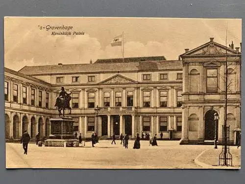[Echtfotokarte schwarz/weiß] ´s-Gravenhage - Koninklijk Paleis. 