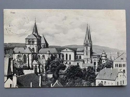 [Echtfotokarte schwarz/weiß] Trier. 
