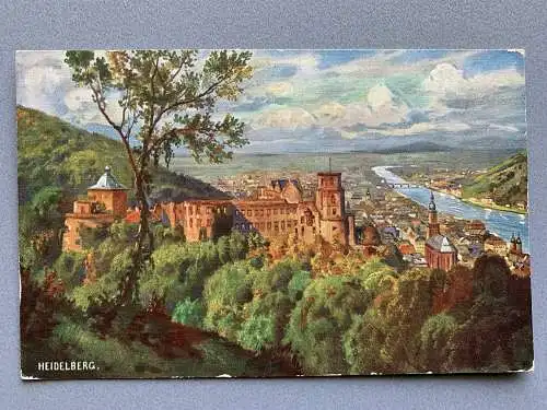 [Hand-Koloriert] Heidelberg. 