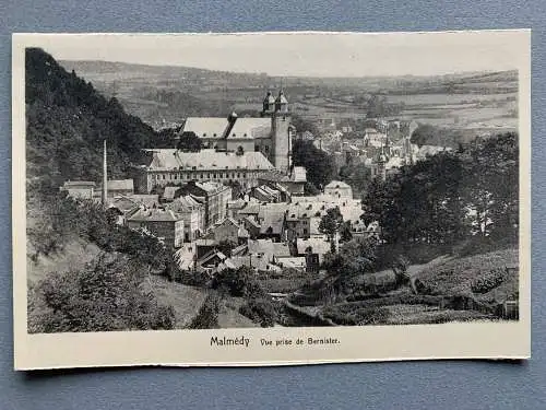 [Echtfotokarte schwarz/weiß] Malmedy / Vue prise de Bernister. 