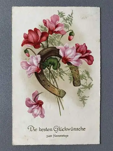 [Glückwunschkarte] Due besten Glückwünsche zum Namenstage. 