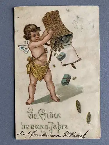 [Glückwunschkarte] Viel Glück im neuen Jahre. 