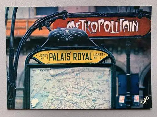 [Echtfotokarte farbig] Metropolitain. 