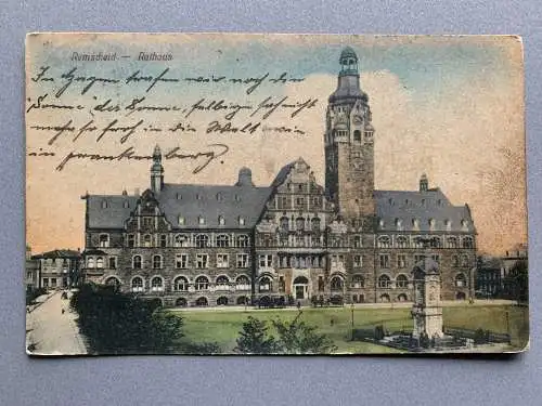 [Hand-Koloriert] Remscheid - Rathaus. 