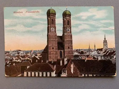 [Hand-Koloriert] München - Frauenkirche. 