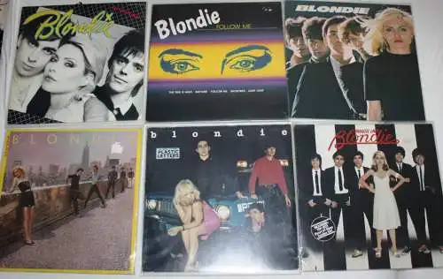6x BLONDIE Vinyl LP Parallel Lines Plastic Letters Follow Me Autoamerican Eat To The Beat