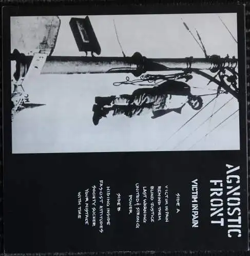 Agnostic Front Victim In Pain Vinyl LP RAR Rock Hardcore Not On Label