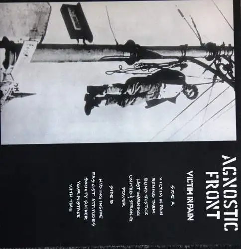 Agnostic Front Victim In Pain Vinyl LP RAR Rock Hardcore Not On Label
