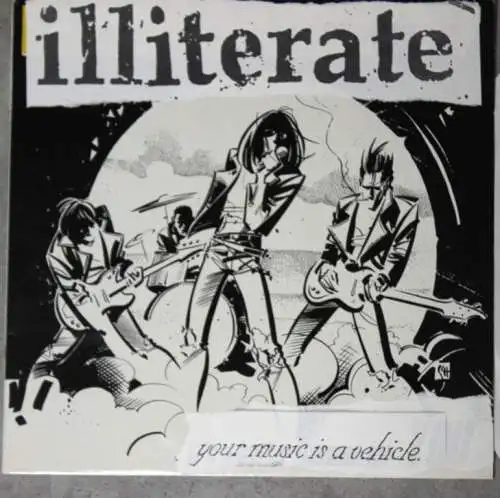 Illiterate Vinyl LP your music is a vehicle ebullition Hardcore Punk