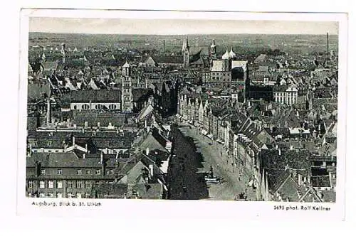 [Lithographie] 4x Augsburg Alliierte Zensurstelle 251 Schutzfeier 1935 Stadtgarten. 