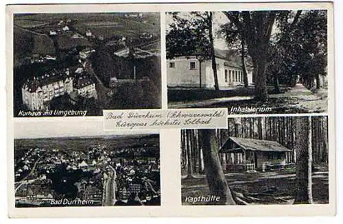 [Ansichtskarte] 5x AK Bad Dürrheim von 1939 Kirche Kursaal Pension Geist Solbad Vogelschau. 