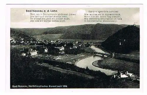 [Ansichtskarte] Bad Nassau an der Lahn Luftbild Vogelschau. 