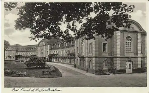 [Ansichtskarte] Bad Nenndorf Schaumburg  grosses Badehaus 1933. 