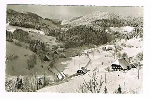 [Ansichtskarte] Bad Rippoldsau Holzwald Skigebiet Hütte. 