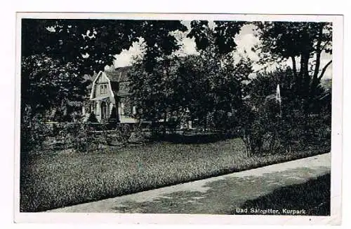 [Ansichtskarte] Bad Salzgitter Kurpark Deutsches Reich. 