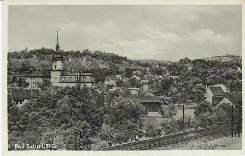 [Ansichtskarte] Bad Sulza Bahnzufahrt 1933. 