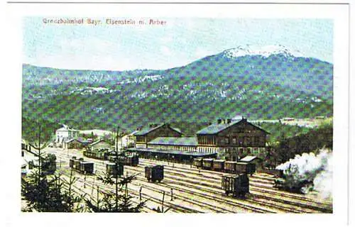 [Ansichtskarte] Bayerisch Eisenstein Zelezna Ruda Bahnhof. 