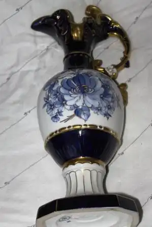 Royal Dux Casanova Henkel Vase 55cm Porzellan Böhmen Czech Original Bohemia