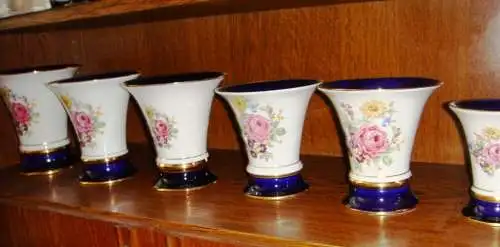 ROYAL DUX Trompete Vase Sammlung 5 Stück von 12 cm bis 18 cm hoch