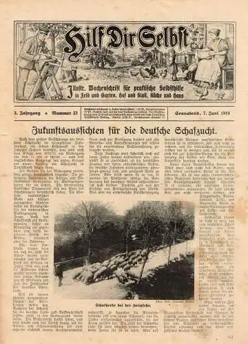 Hilf dir selbst 3 Jahrgang 7 Juni 1919 regelmäßige illustrierte Wochenschrift Zeitschrift
Please inquire about international shipping.

Bitte erkundigen Sie sich nach den Bedingungen für den internationalen Versand. 